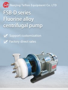 Pompa Sentrifugal Paduan Fluorin Fsb-d